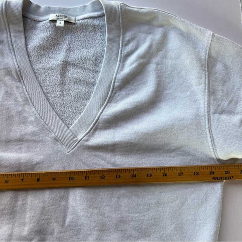 AGOLDE Oversized Sweater Womens S Long Sleeve V-necks - Picture 9 of 11